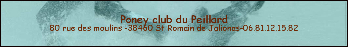 Poney club du Peillard